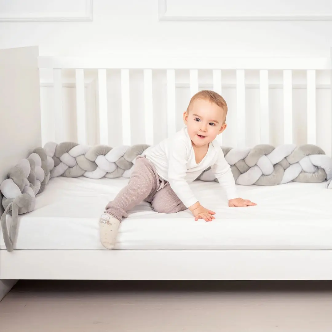 Бортик для детской кровати Kikka Boo 4 braids 180x15 (Mint)