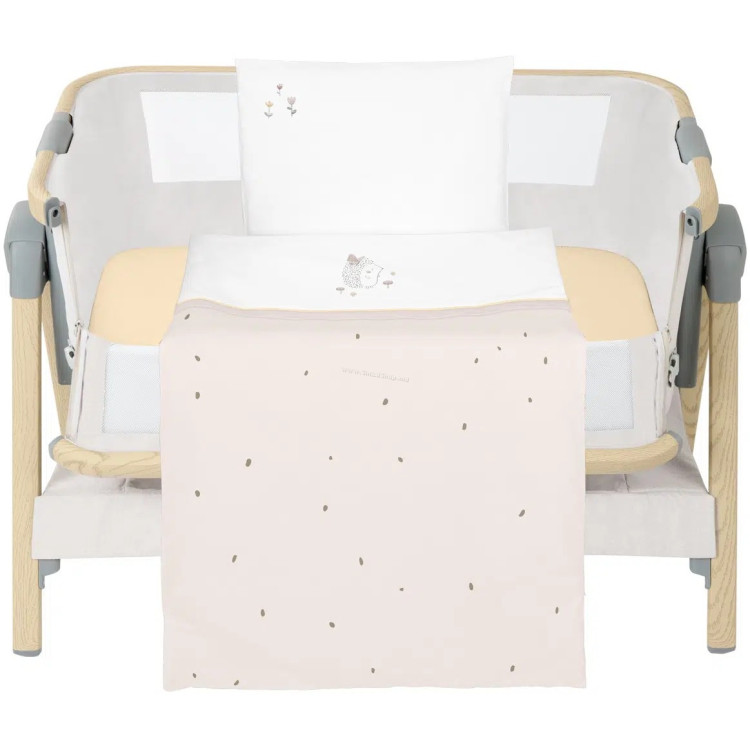 Lenjerie de pat pentru copii Kikka Boo Hedge-hugs 50x80 (Beige)
