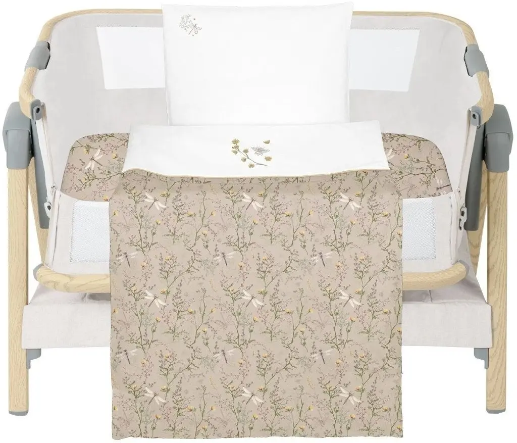 Lenjerie de pat pentru copii Kikka Boo Secret Garden 50x80 (Beige)