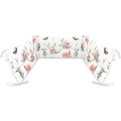 Bara de protectie pentru patut MimiNu Australian Animals (Mint/White)