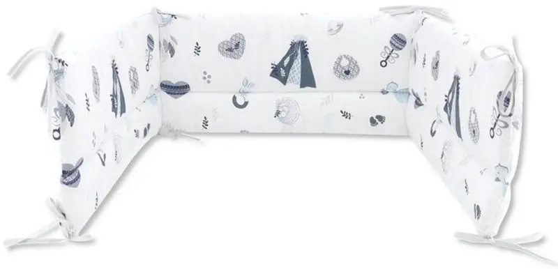 Bara de protectie pentru patut MimiNu Baby Shower (Blue)