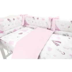 Bara de protectie pentru patut MimiNu Baby Shower (Pink) Thumb