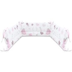 Bara de protectie pentru patut MimiNu Baby Shower (Pink)