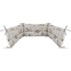 Bara de protectie pentru patut MimiNu Calm Forest (Beige)