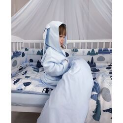 Bara de protectie pentru patut MimiNu Childrens Journey (Blue) Thumb