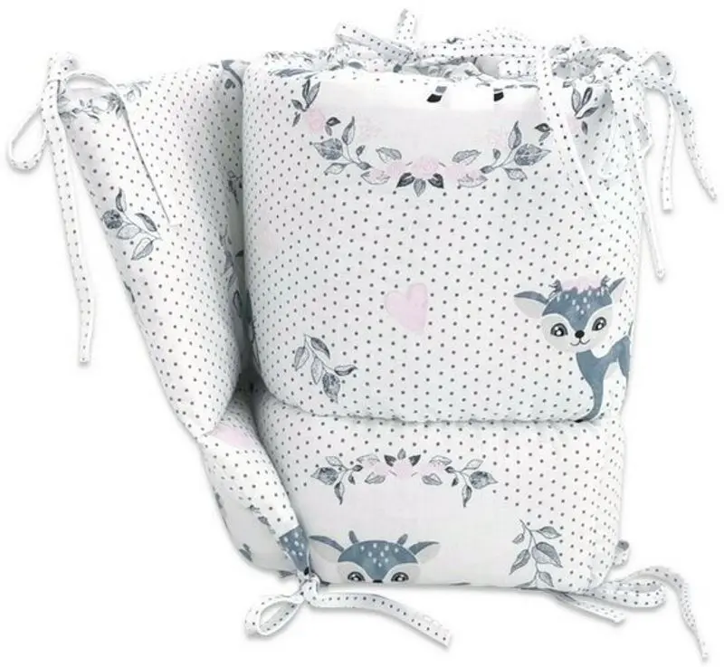 Bara de protectie pentru patut MimiNu Deer (Dark Mint) - 3