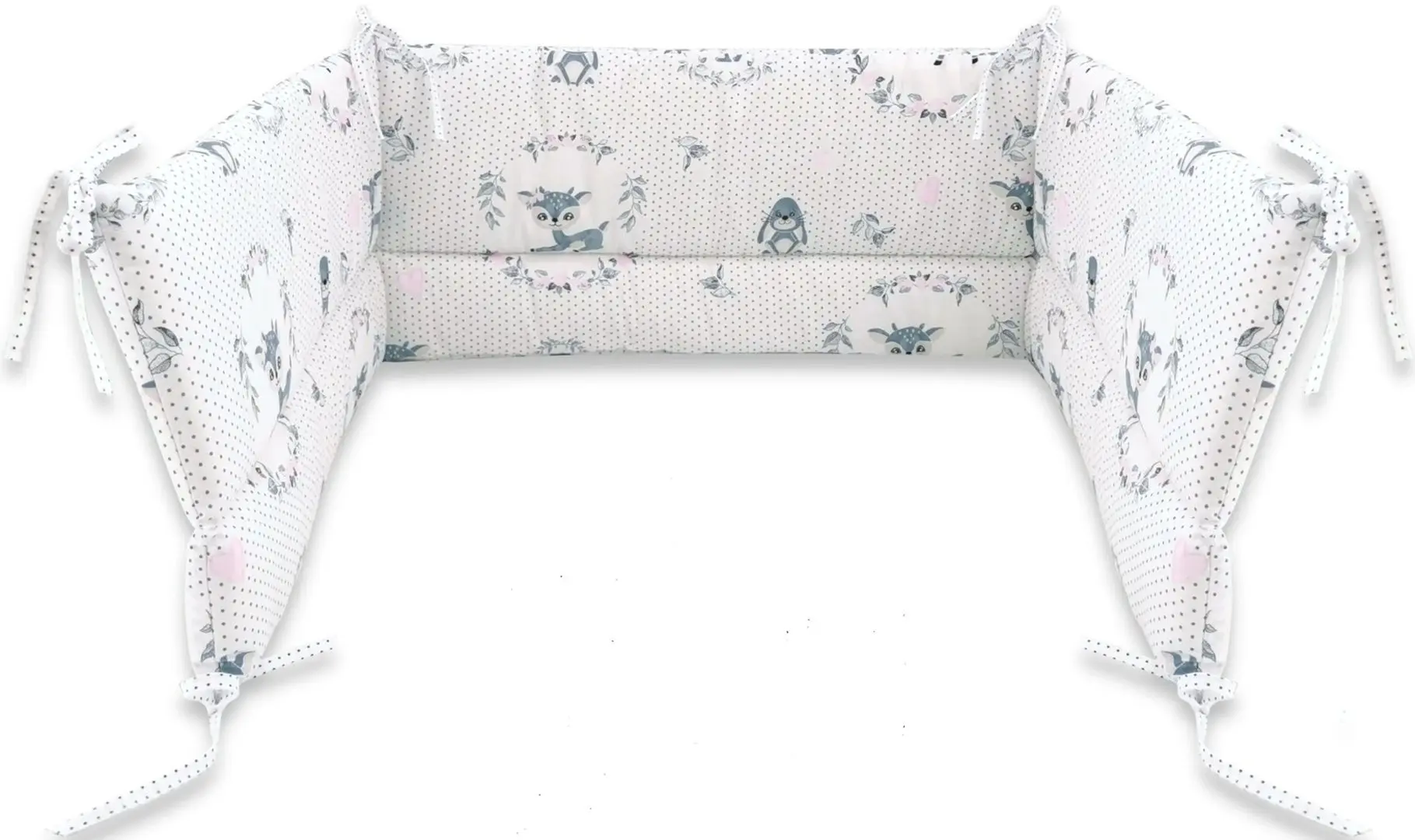 Bara de protectie pentru patut MimiNu Deer (Dark Mint)