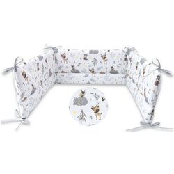 Бортик для детской кровати MimiNu Forest Friends (Grey/Beige) Thumb