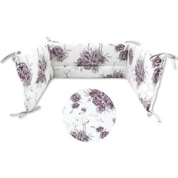 Bara de protectie pentru patut MimiNu Peonie (Plum) Thumb
