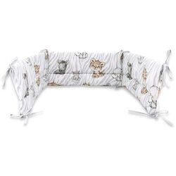 Bara de protectie pentru patut MimiNu Safari Natural (Gray)