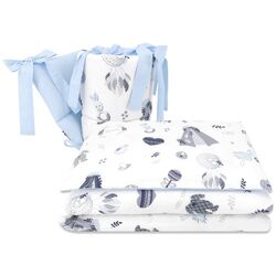 Lenjerie de pat pentru copii MimiNu Baby Shower (Blue)