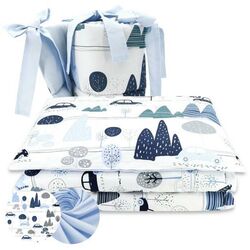Lenjerie de pat pentru copii MimiNu Childrens Journey (Blue)