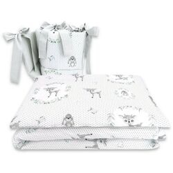 Lenjerie de pat pentru copii MimiNu Deer (Grey)