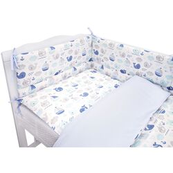 Lenjerie de pat pentru copii MimiNu Fish (Blue) Thumb