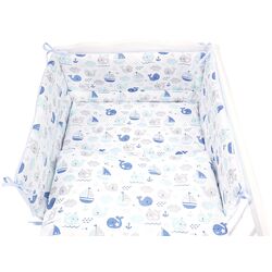 Lenjerie de pat pentru copii MimiNu Fish (Blue) Thumb