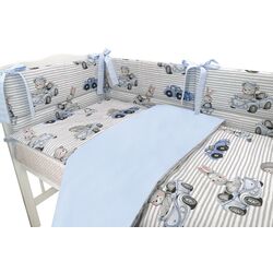 Lenjerie de pat pentru copii MimiNu Old Road (Blue) Thumb