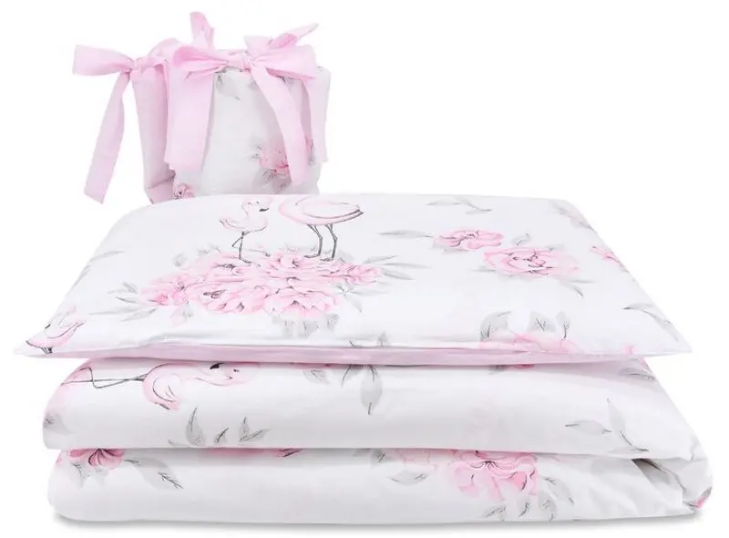 Lenjerie de pat pentru copii MimiNu Peonie (Pink)