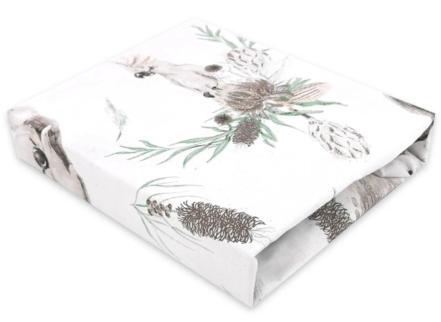Cearsaf cu elastic MimiNu Australian Animals 70x140 (Beige)