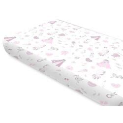 Cearsaf cu elastic MimiNu Baby Shower 60x120 (Pink) Thumb