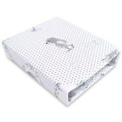 Cearsaf cu elastic MimiNu Deer 60x120 (Gray)