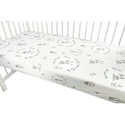 Cearsaf cu elastic MimiNu Deer 70x140 (Gray) Thumb