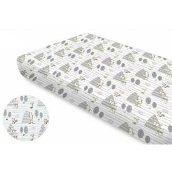 Простынь на резинке MimiNu Forest 60x120 (Gray) Thumb