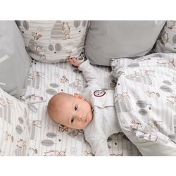 Простынь на резинке MimiNu Forest 70x140 (Gray) Thumb