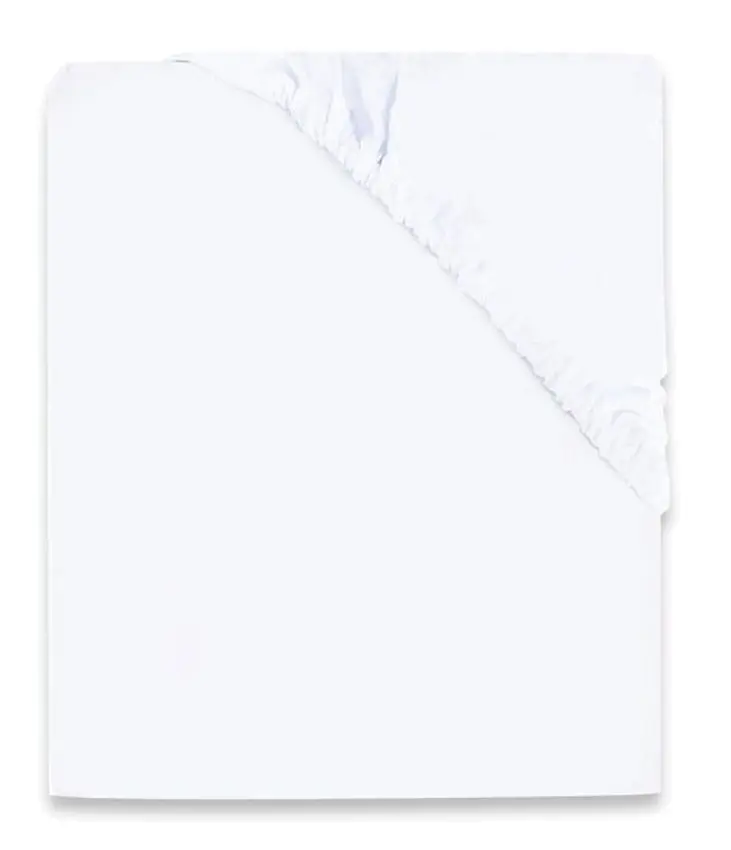 Cearsaf cu elastic MimiNu Jerse 60x120 (White)