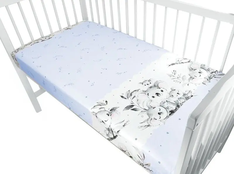Простынь на резинке MimiNu Koala 70x140 (Blue) - 2