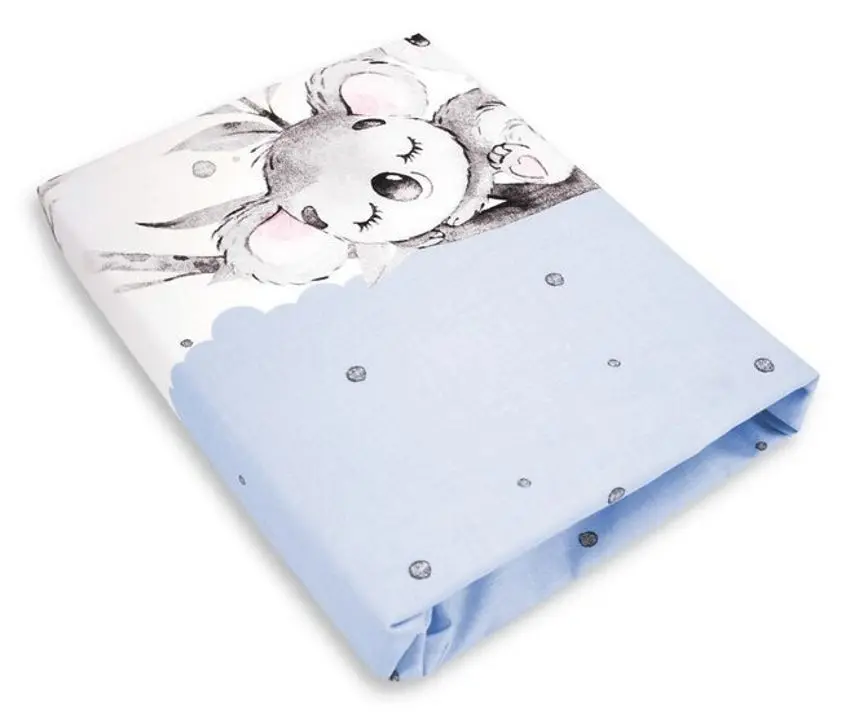 Простынь на резинке MimiNu Koala 70x140 (Blue)