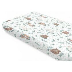 Cearsaf cu elastic MimiNu Lulu 60x120 (Green/Brown) Thumb