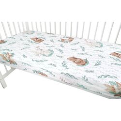Cearsaf cu elastic MimiNu Lulu 60x120 (Green/Brown) Thumb