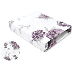 Cearsaf cu elastic MimiNu Peonie 70x140 (Plum) Thumb