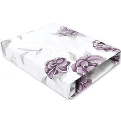 Cearsaf cu elastic MimiNu Peonie 70x140 (Plum)