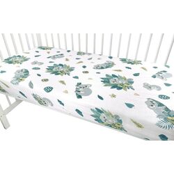 Cearsaf cu elastic MimiNu Tropical 70x140 (Green) Thumb