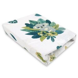 Cearsaf cu elastic MimiNu Tropical 70x140 (Green)