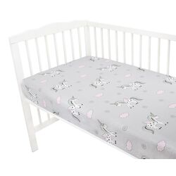 Cearsaf cu elastic MimiNu Unicorn 60x120 (Gray) Thumb