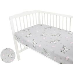 Cearsaf cu elastic MimiNu Unicorn 70x140 (Gray) Thumb