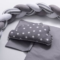 Детское постельное белье MyKids 6 ед 120x60 (Grey/White) Thumb