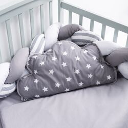 Детское постельное белье MyKids 6 ед 120x60 (Grey/White) Thumb