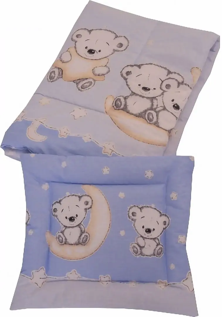 Детское постельное белье MyKids Bear On Moon 5 120x60 (Blue) - 4