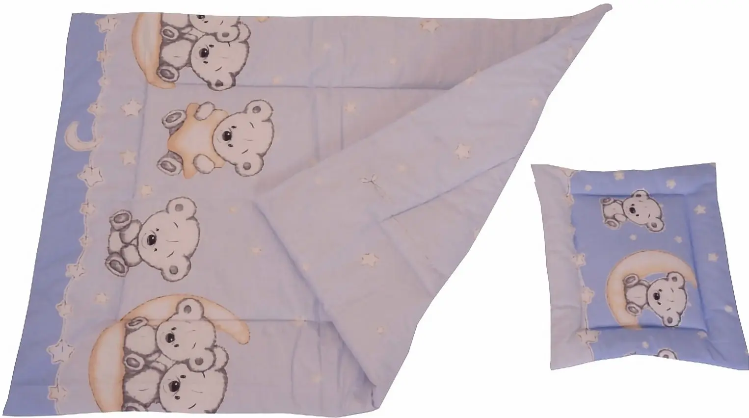Детское постельное белье MyKids Bear On Moon 5 120x60 (Blue) - 5