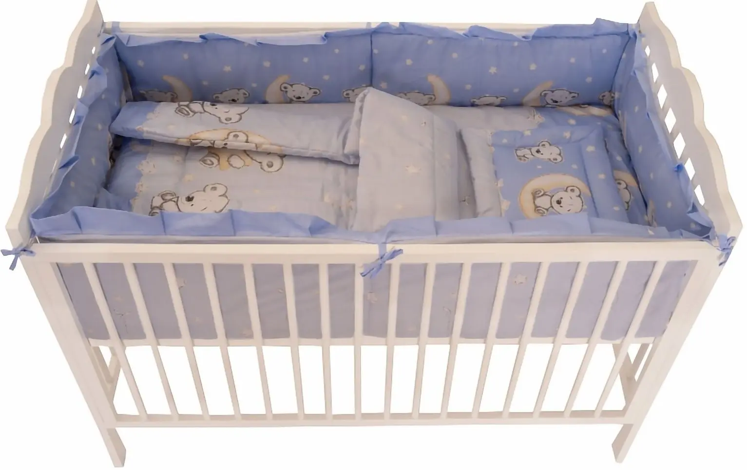 Детское постельное белье MyKids Bear On Moon 5 120x60 (Blue)