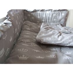 Детское постельное белье MyKids Crowns 5 ед 120x60 (Grey) Thumb