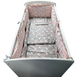 Детское постельное белье MyKids Dancing Bunny 120x60 (Gray/Pink)