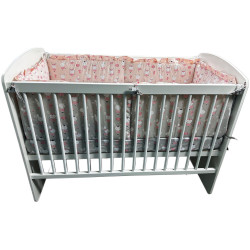 Детское постельное белье MyKids Dancing Bunny 120x60 (Gray/Pink) Thumb