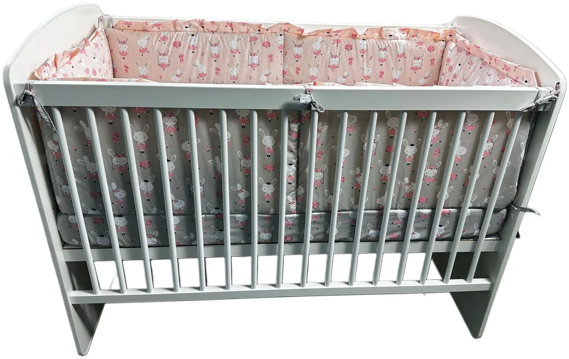 Детское постельное белье MyKids Dancing Bunny 120x60 (Gray/Pink)