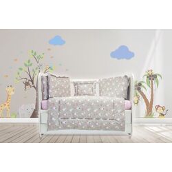 Детское постельное белье MyKids Dancing Bunny 5ед 120x60 (Grey)
