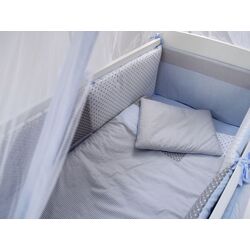 Детское постельное белье MyKids Dots Blue 11ед 120x60 (Grey) Thumb