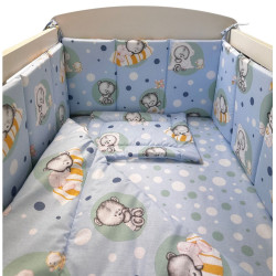 Lenjerie de pat pentru copii MyKids Little Bear 120x60 (Blue) Thumb